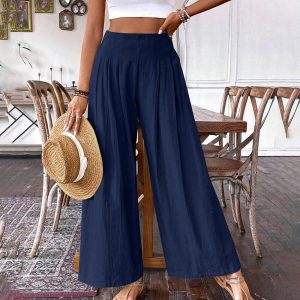 Pantalon Large bleu